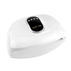High-power SUN 19R LED UV nail lamp machine for fast drying manicure and salon use