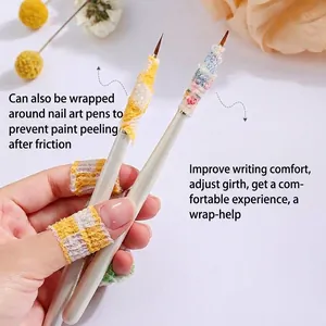 Benda protettiva autoadesiva per dita per nail art e impugnatura ergonomica pennelli
