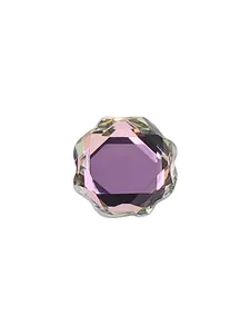 Premium lavender iridescent octagon crystal flatback rhinestone for 3D nail art decoration