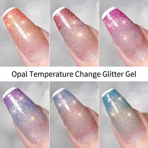Temperaturwechsel Opal Nagelgel-Politur Aurora Glitzer Traumhaft UV LED Soak Off Nagellack Für Damen Täglich Party
