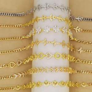 Detailed view of various hip-hop chokers with heart, butterfly, and airplane motifs