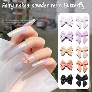 3D Resin Bowknot Nail Art Decorations Polarized Luster Cute Mini Bow Charms For DIY Nail Design Professional Manicure Supplies For Women