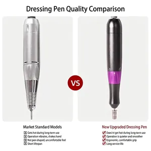 Comparison between the upgraded electric nail drill pen and common market models.
