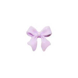 Delicate light purple 3D bow-knot nail art accessory for professional manicure decoration