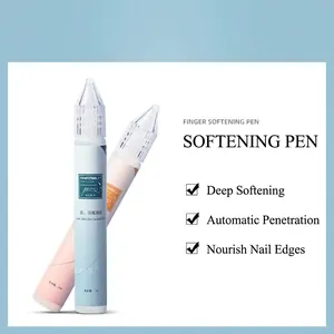 Professional Portable Pen Style Cuticle Softener Gel Nail Brush Cleaner Liquid For Manicure Art Care Tools Beauty Accessory