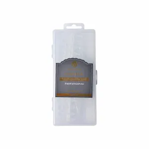 Coffret de 240 capsules de faux ongles de pieds transparents sans couture haute qualité