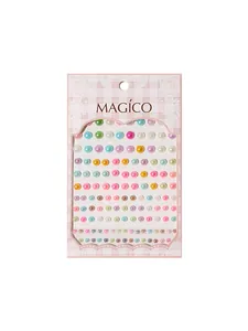 Selbstklebende bunte Nagelkunst-Perlensticker für 3D-Gesichts- und Augen-Make-up-Deko.