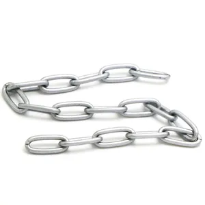 Detail of a silver grey plastic chain link for DIY punk style jewelry accessories.