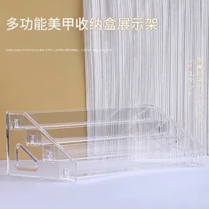 Soporte de exhibición de esmalte de uñas de acrílico multicapa para almacenamiento
