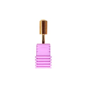 Professional 5-in-1 tungsten steel nail drill bit with a purple base for manicure
