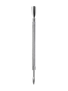 Professional stainless steel double-ended cuticle pusher and nail cleaner manicure tool