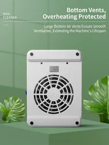 Aspirateur à ongles professionnel avec fentes de refroidissement et ventilateur au bas