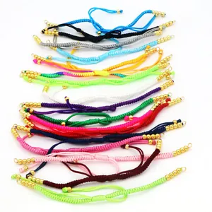 Handgefertigte bunte verstellbare Milanese-Geflochtene Armbänder für DIY-Schmuck