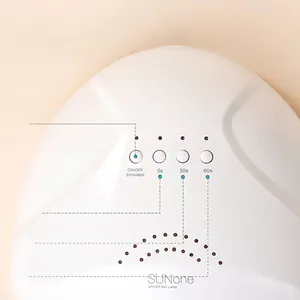 SUNone 48W dual power UV LED nail lamp with 3 timer settings for professional manicure