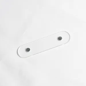 Clear acrylic magnetic nail display strip for showcasing nail art and eyelash designs.