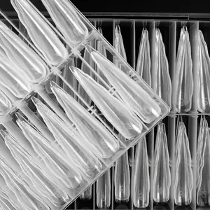 Stampi professionali trasparenti per unghie a farfalla per estensione rapida in gel