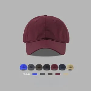 Atmungsaktive, schnelltrocknende Baseballkappe in Unifarben für Outdoor-Sonnenschutz