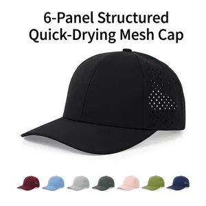 Cappello da Baseball in Rete Asciugatura Rapida Uomo Donna Estivo Sottile Traspirante Traforato al Laser Regolabile Sport Outdoor
