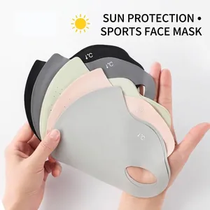 Breathable UV protection sun masks made of high-quality cooling ice silk fabric.