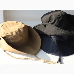 Schnelltrocknender Herren-Sonnenhut mit breiter Krempe für Outdoor, in mehreren Farben