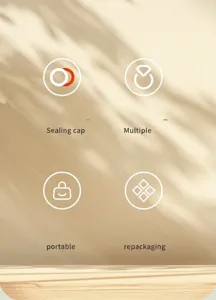 Detail icons showing sealing, multiple options, portability and professional repackaging features.