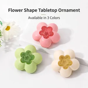 Flower shaped solid aromatherapy stickers for home wardrobe and car air fresheners