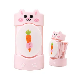 Cute pink cartoon cat needle-free quilt clips for securing bedsheets and blankets