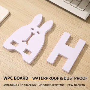 Supporto da tavolo per telefono e tablet in composito legno-plastica a forma di coniglio