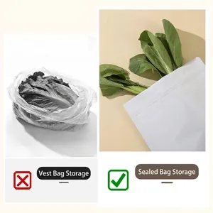 Bolsas de Almacenamiento de Alimentos de Papel de Aluminio Autosellantes Stand Up Pouch para Cocina Refrigerador Bolsas de Conservación