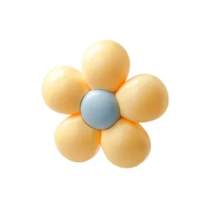 Cute yellow flower shaped aromatherapy patch air freshener for home closet or car use