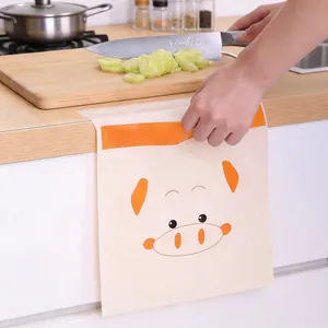 Self Adhesive Disposable Car Trash Bags Cartoon Portable Leakproof Garbage Bags For Home Office Vehicle Kitchen