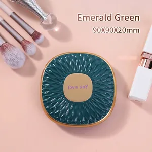 Portable Square Foldable Travel Makeup Mirror Double Sided High Definition Magnifying Vanity Mirror For Women Girls Compact Pocket Mirror