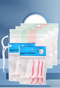 Set von Zahnseide-Sticks für die tiefe Interdentalreinigung und professionelle Mundpflege