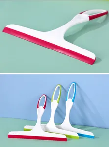 Limpiacristales domésticos multicolor con cuchillas de goma suave para limpiar ventanas