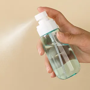 Tragbare transparente PET-Sprühflasche für feinen Nebel auf Reisen für Toner.