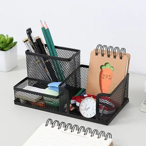 Stifthalter Aus Metallgitter Schreibtisch-Organizer Eisenkunst Schreibwaren Aufbewahrungsbox Für Studenten Büro Desktop Tidy