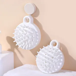 Japanese Style Scalp Massage Brush Soft Silicone Hair Wash Scrubber For Deep Head Cleaning Stress Relief Hair Care Tool
