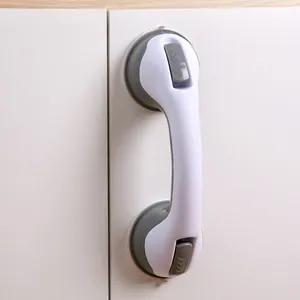 Poignée de sécurité à ventouse universelle blanche et grise pour portes et placards