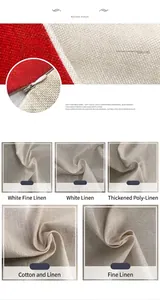 Premium linen fabric texture close-up and hidden zipper detail for decorative garden flag