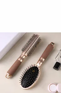 Professionelles Haarbürsten-Set mit Luftlöchern für einfaches Styling in Goldoptik