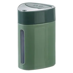 Modern green automatic press plastic toothpick holder dispenser for home and dining