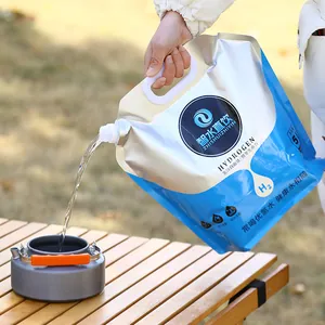 Portable 5L food-grade water storage bag for outdoor camping hiking activities