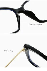 Detailansichten des Retro-Cat-Eye-Rahmens mit robusten Metallscharnieren