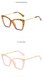 Detailansicht der stilvollen Retro-Katzenaugenbrille in den Farben Schildpatt und Rosa
