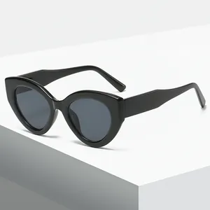 Trendy Cat Eye Sunglasses for Women Retro Concave Frame UV400 Polarized Jelly Color Fashion Eyewear Jelly Brown Pink Tortoise Black Sunglasses