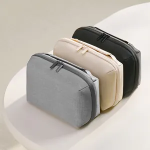 Borsa in Poliestere Riciclato per Accessori Digitali Organizer per Elettronica Custodia per Cavi Caricabatterie Portatile Viaggio