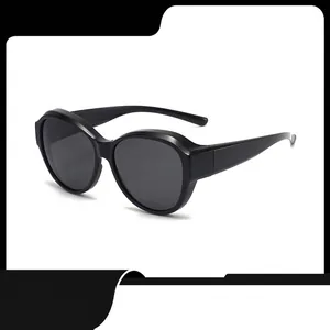Occhiali da Sole Polarizzati da Donna TR90 Montatura Protezione UV400 Sovrapponibili per Miopia per Guida All'aperto Moda
