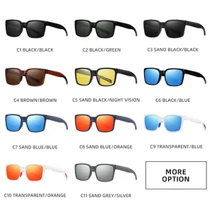 Multiple styles of stylish sports cycling sunglasses with colorful UV protection lenses