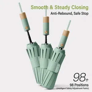 Professional automatic windproof umbrella with UV protection and anti-rebound feature