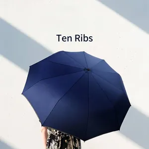 Grand parapluie pliant automatique de qualité supérieure pour le soleil et la pluie